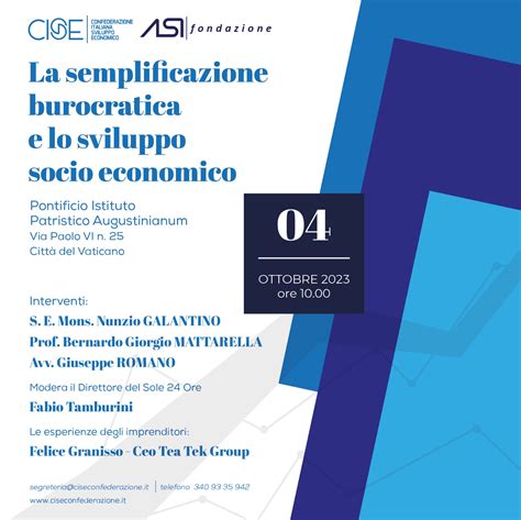 La Semplificazione Burocratica E Lo Sviluppo Socio Economico Convegno