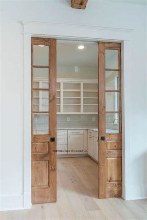 These Glass French Doors Were Designed With The Old Fashioned Rustic