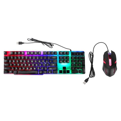 2024 104 Key Keyboard Mouse Set Backlight USB Colorful Ergonomic Stable