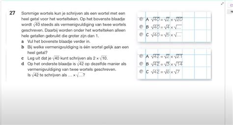 Video Uitwerkingen Vwo H Wortels Vereenvoudigen E Editie
