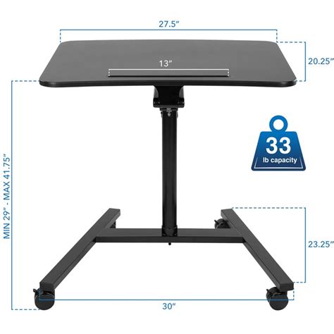 Mount It Montez Le Bureau Mobile Pour Ordinateur Portable Station De