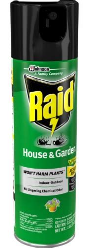 Raid® House and Garden Insect Repellent Spray, 11 Ounce - Fry’s Food Stores