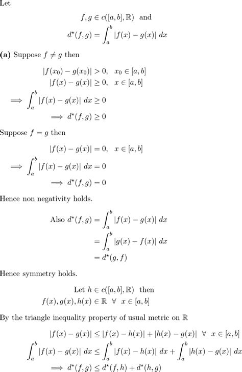 Advanced Calculus Exercise Quizlet