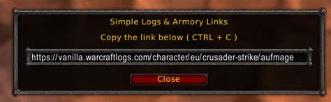 Simple Logs Armory Links Warcraft Log And Armory Link Laal World