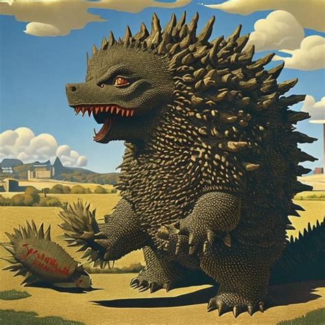 anguirus moves  kansas  grant wood