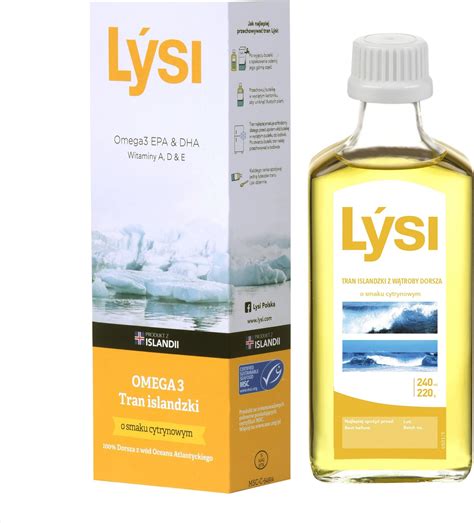 Lysi Tran Islandzki Cytrynowy 240ml Opinie I Ceny Na Ceneopl