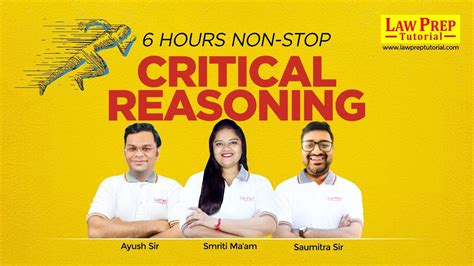 Complete Critical Reasoning In Just 6 Hours Marathon For Clat 2024