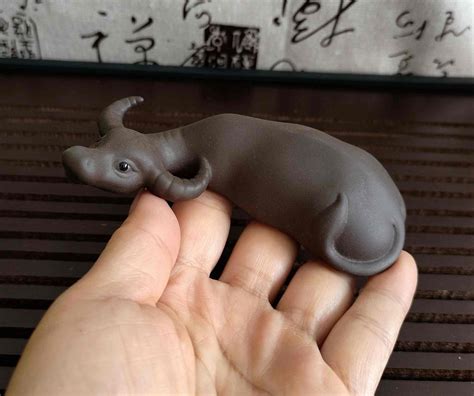 Chinese Yixing Zisha Tea Pet Statue Carving Cattle Image Z01039 Etsy