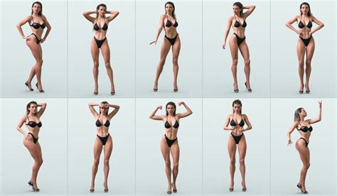 Z Muscular Beauty Shape And Pose Mega Set For Genesis 8 And 81 Female Daz 3d