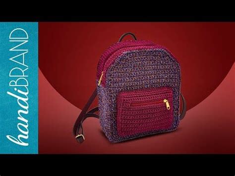 Πλεκτό Σακίδιο Πλάτης Grek handiBRAND YouTube Crochet handbags