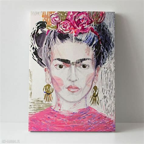 Urokliwe Obrazy Obraz Wydruk X Cm Frida Kahlo Meksykanka Na