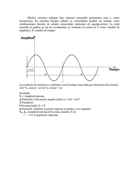 Calam O Regimen Sinusoidal