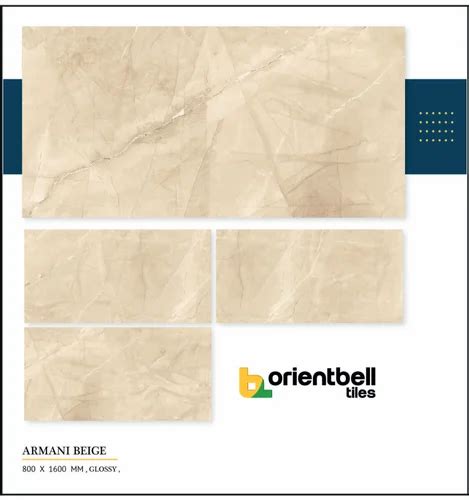 Orientbell Armani Beige Glossy Marble Floor Tiles At Best Price In Sas Nagar