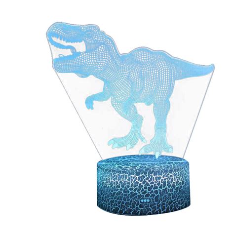 Dinosaurieleksaker D Dinosaurienattlampa F R Barn Med Timer Touc