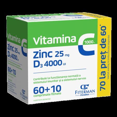 Vitamina C Mg Zn Mg D Ui Comprima Farmacia