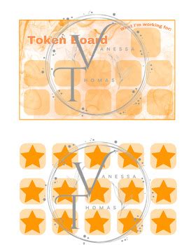 orange token board  ms vanessas creations tpt