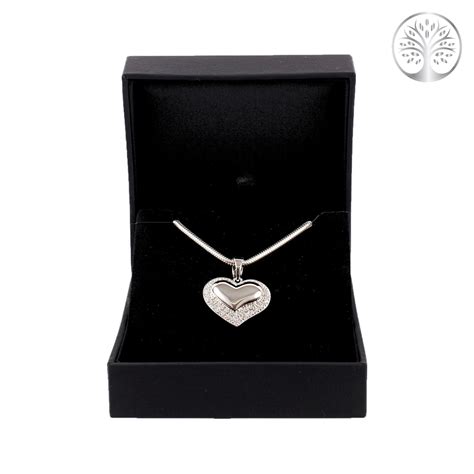 Heart Pendant with Diamente Detailing - Celebration of Life Store by ...