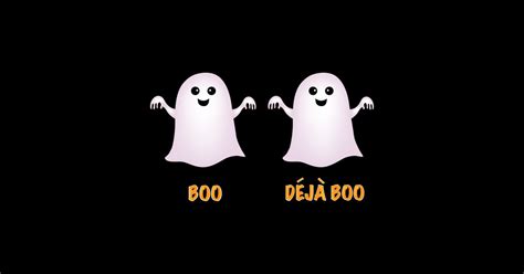 Deja Boo Ghost Sticker TeePublic