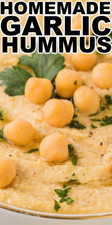 Garlic Hummus Recipe • Midgetmomma