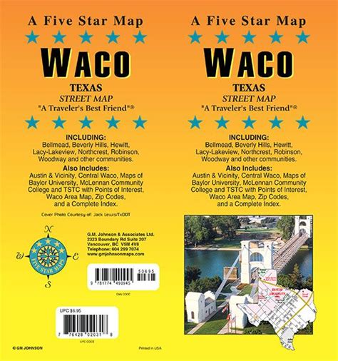 Waco, Texas Street Map - GM Johnson Maps