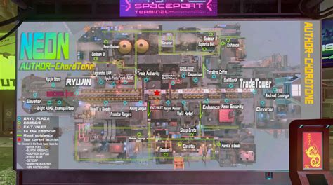 Bilingual map in Chinese and English-NEON City | Starfield Mod Download