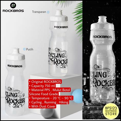 Jual ROCKBROS Botol Minum Sepeda Sport 750 Ml DCBT69D Shopee Indonesia