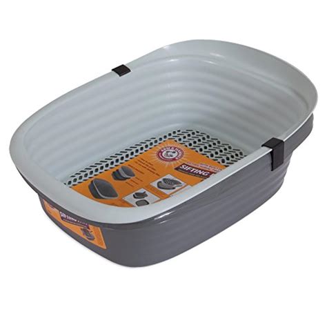 Large Self Sifting Cat Litter Pan Box 3 Part System Clean Slotted Tray ...