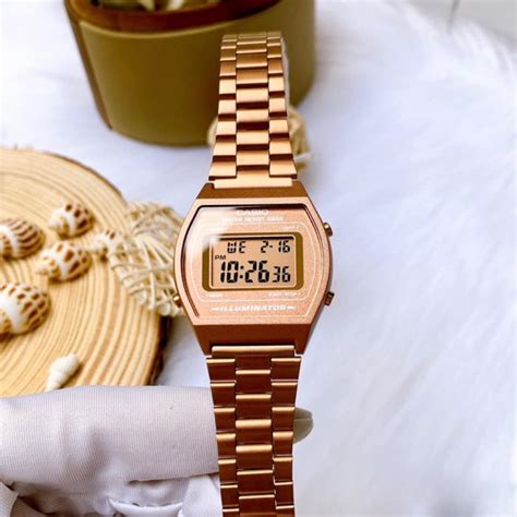 Original Casio B Wc A Digital Vintage Youth Rose Gold Tone