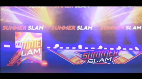 Wwe Summerslam 2021 Official Stage Set [ Opening Pyro ] Animation Youtube