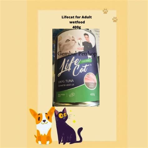 Jual Life Cat Kaleng Wetfood Adult And Kitten Gr Shopee Indonesia