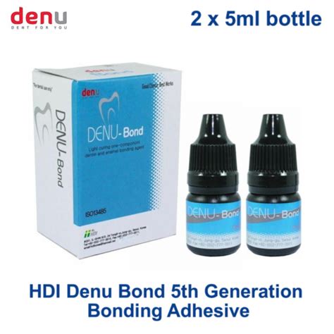 Dental Hdi Denu Bond 5th Generation Universal Bonding Adhesive 2x 5ml