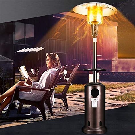 Gedoutdoor Patio Heater 45000 Btu Outdoor Modern Propane Powered Patio Heater With Cover