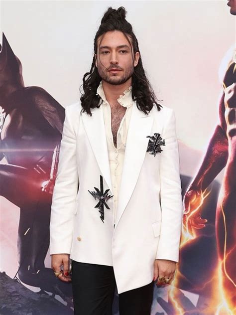 Ezra Miller The Flash 2023 White Blazer