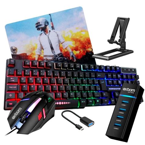 Kit Gamer Mobilador Teclado Rgb Semi Mec Nico Mouse Es Dpi P