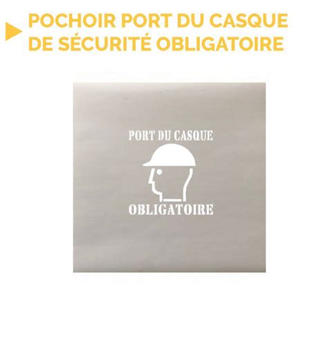 Pochoir En Pvc Sigle Texte Casque De S Curit Obligatoire Ht