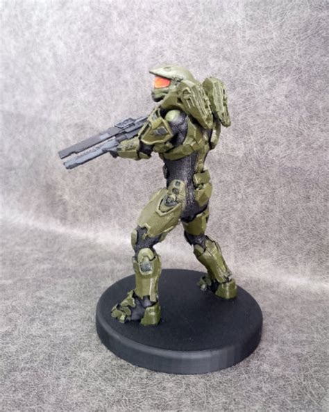 Master Chief Sculpture Halo Figure Halo Miniature Master Etsy