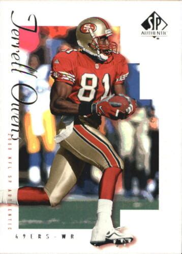 2000 Sp Authentic Football Card 76 Terrell Owens Ebay