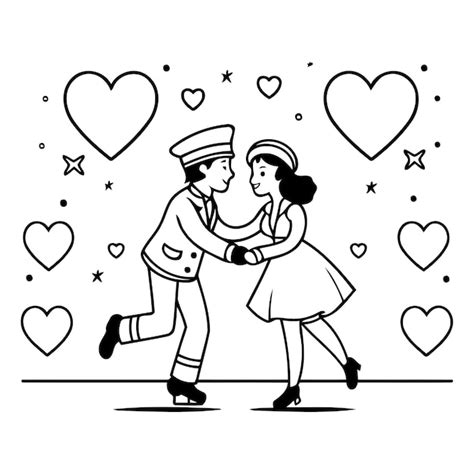 Premium Vector Couple In Love Man And Woman In Love Vector Illustration