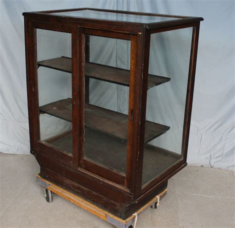 Bargain John S Antiques Antique Country Store Oak Showcase Original