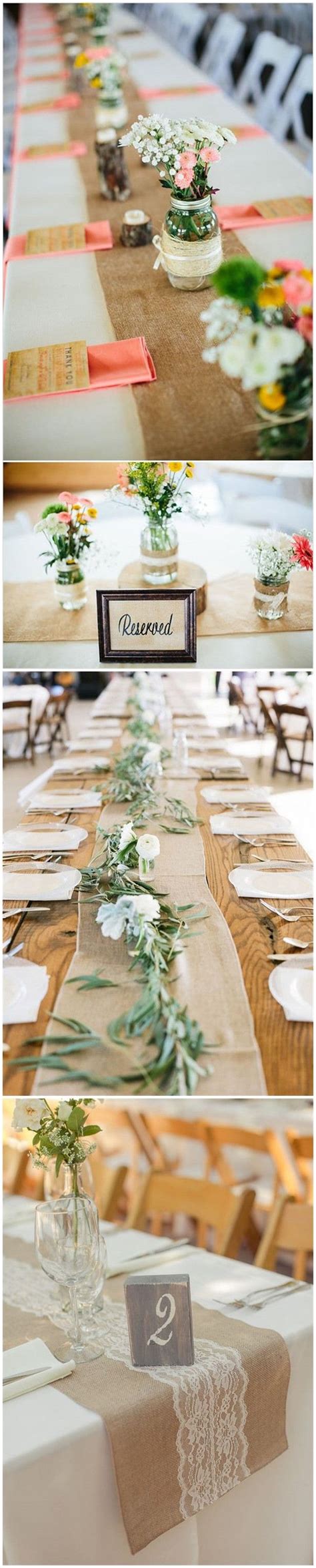 Diy Wedding Ideas Rustic Burlap Wedding Table Runner Ideas You