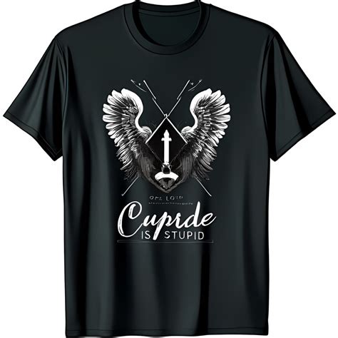 Black T Shirt With Striking Arrow And Wing Graphic Design Unique And