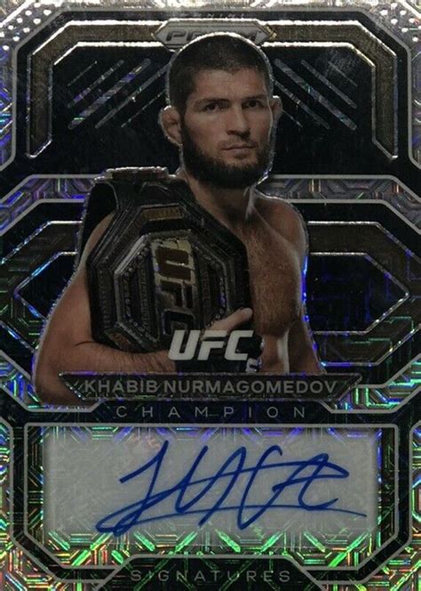 Khabib Nurmagomedov 2021 Prizm UFC CS KBN Champion Signatures Mojo