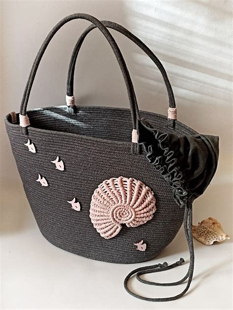 Сумка летняя "Ракушка" | Сумки, Сумочка, Выкройки сумок