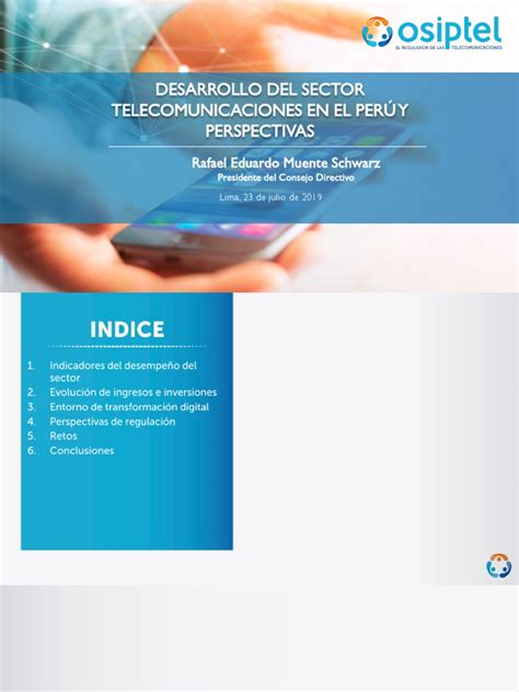 Desarrollo Del Sector Telecomunicaciones En El Perú Y Perspectivas