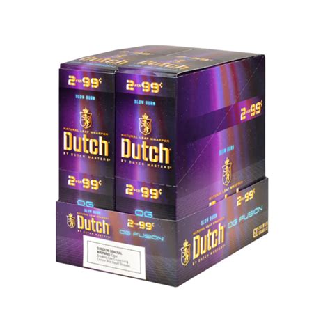 Dutch Natural Leaf Wrapper Cigarillos Og Fusion Windy City Cigars