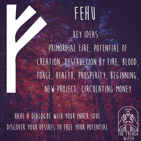 Fehu First Rune Of The Old Futhark Viking Runes Runes Norse Runes