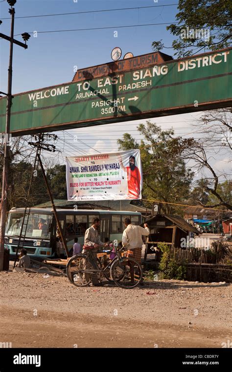 India Arunachal Pradesh East Siang District Jonai Bazar At Border