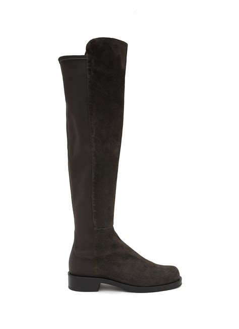 Stuart Weitzman Bold Tall Leather Boots Reversible