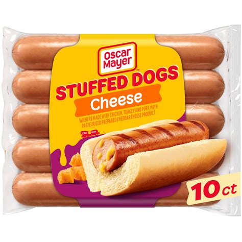 Oscar Mayer Stuffed Dogs Cheese Hot Dogs 10 Ct Pack