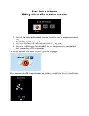 Copy Of Phet Model Kits Simulation Build A Molecule Pdf Phet Build